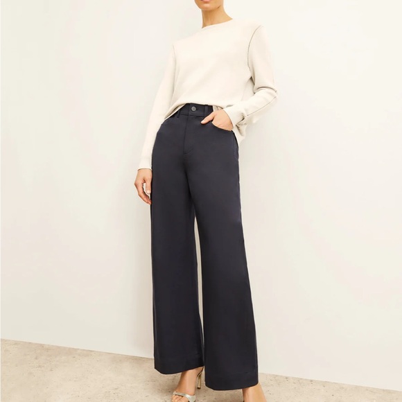 MM Lafleur Mila Navy Wide-Leg NWT